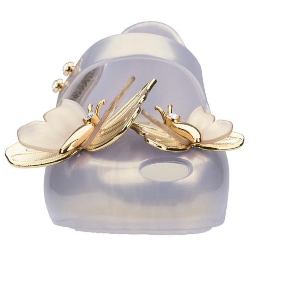 Mini Melissa ULTRAGIRL SPECIAL II FLATS PEARL GOLD - Picture 4 of 8